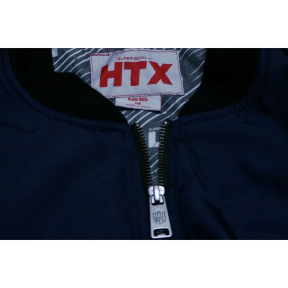 NFL Patriots Super Bowl LI Bomber Jacket Men Size M Official Football Coach - Picture 4 of 8